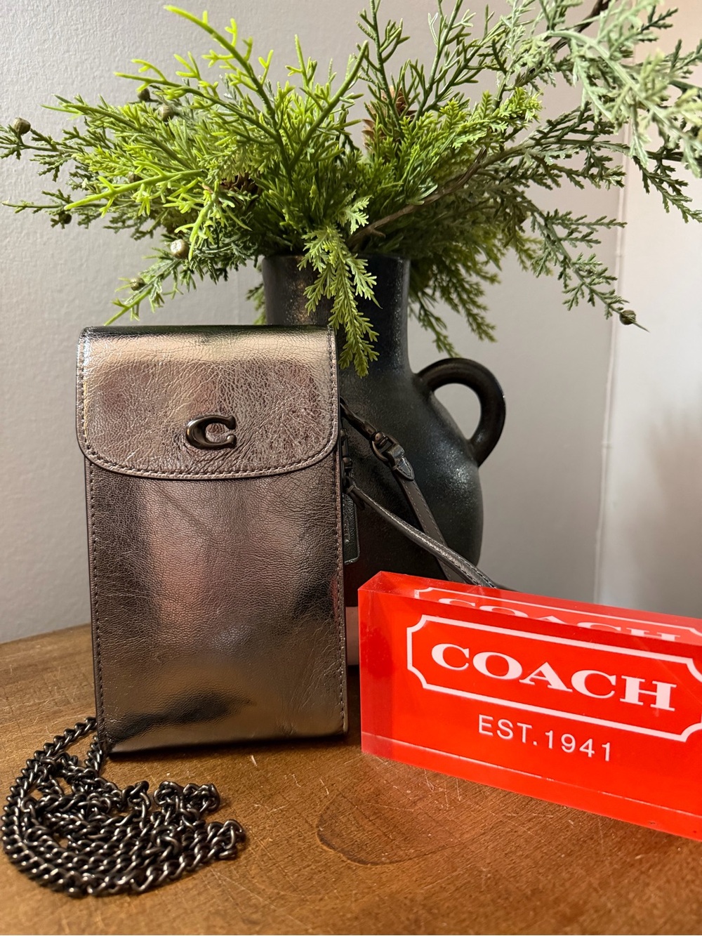 Coach “Rare” Metallic Crossbody Bag